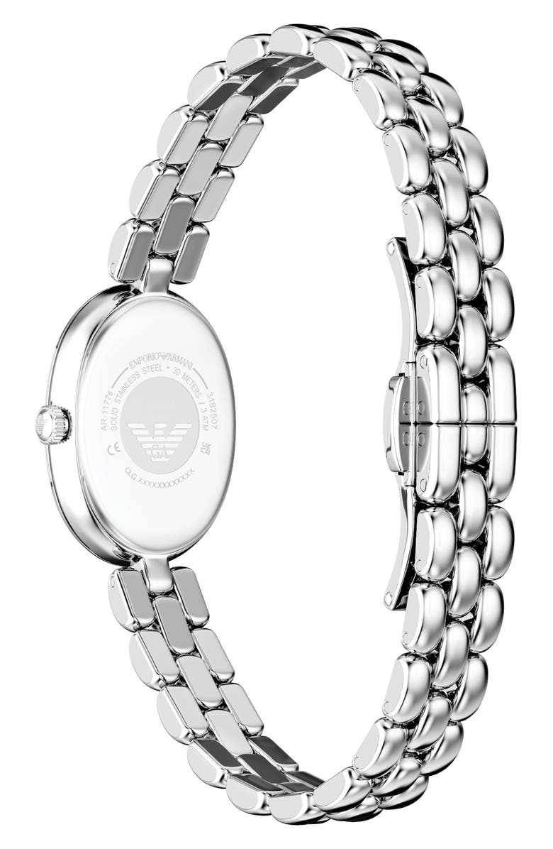 Emporio Armani Small Sinfonia Mother-of-Pearl Bracelet Watch, 22mm x 28.2mm, Alternate, color, 