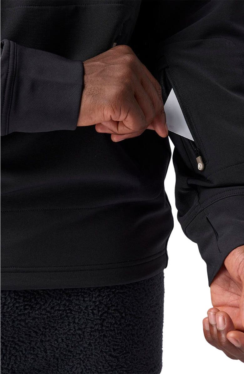 Backcountry Destination Softshell Fleece Hoodie - Men's, Alternate, color, Black