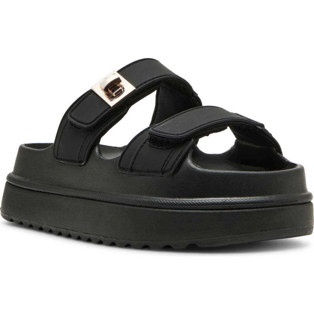 Steve Madden Bigschmona Platform Sandal In Black