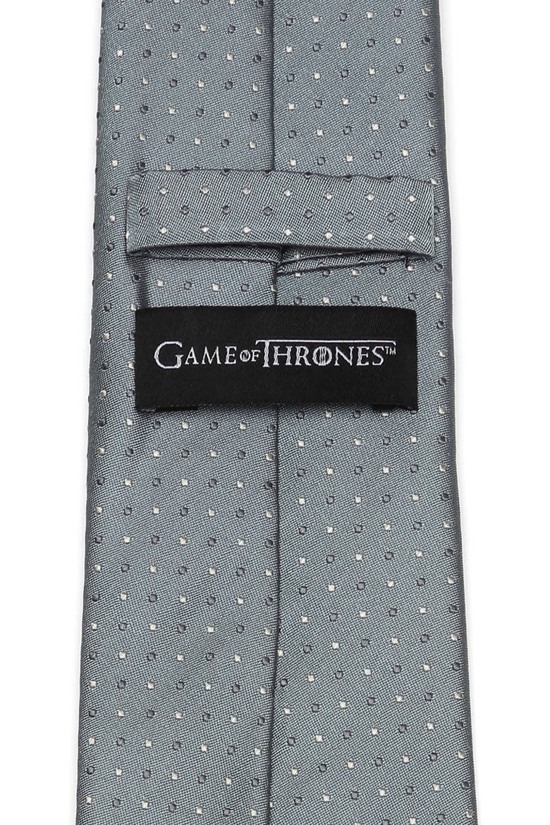 Stark Dire Wolf Sigil Silk Tie, Alternate, color, GREEN