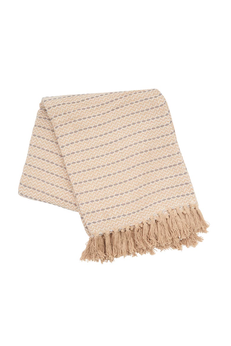 Mini Chevron Throw Blanket Collection, Alternate, color, Brown