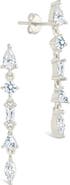 Sterling Forever Jacinda Cubic Zirconia Drop Earrings