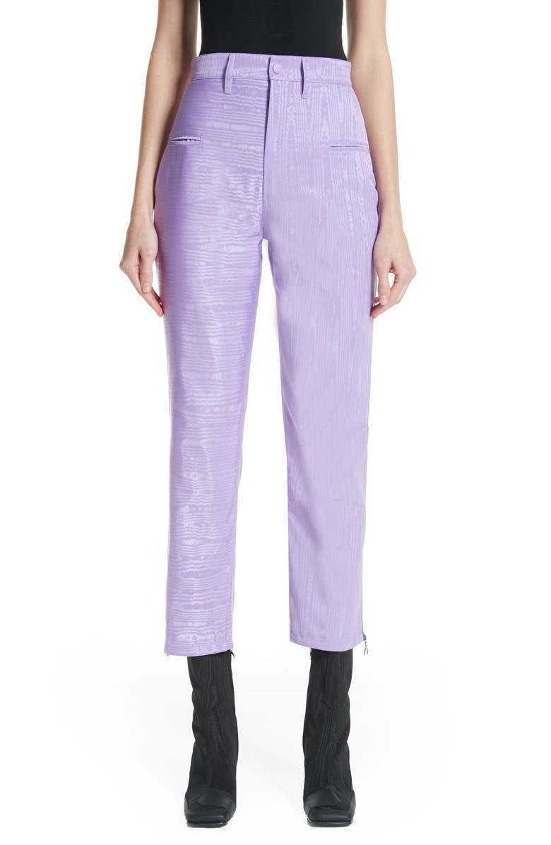 Marine Serre Moiré Trousers, Main, color, 