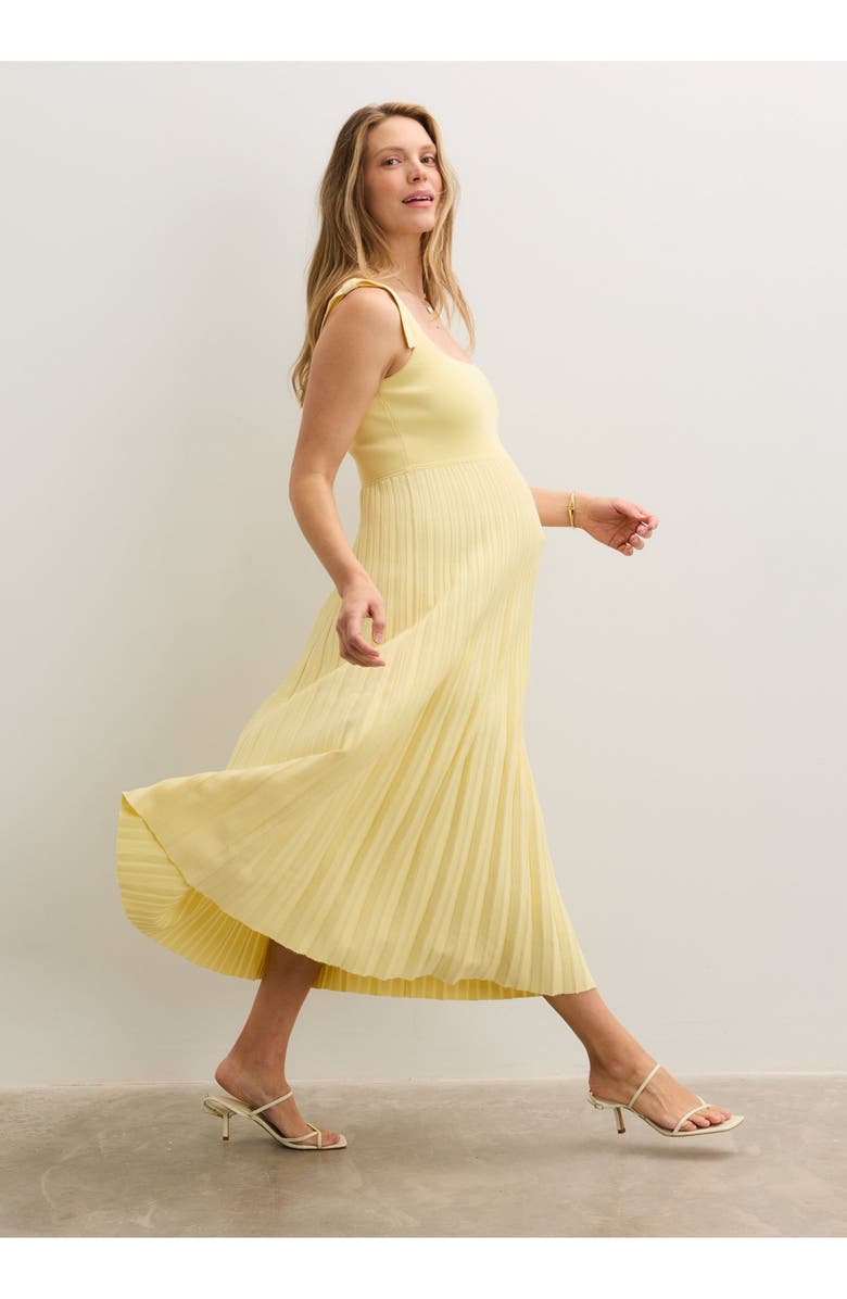 HATCH Collection The Maisie Maternity Dress, Main, color, Lemon Drop