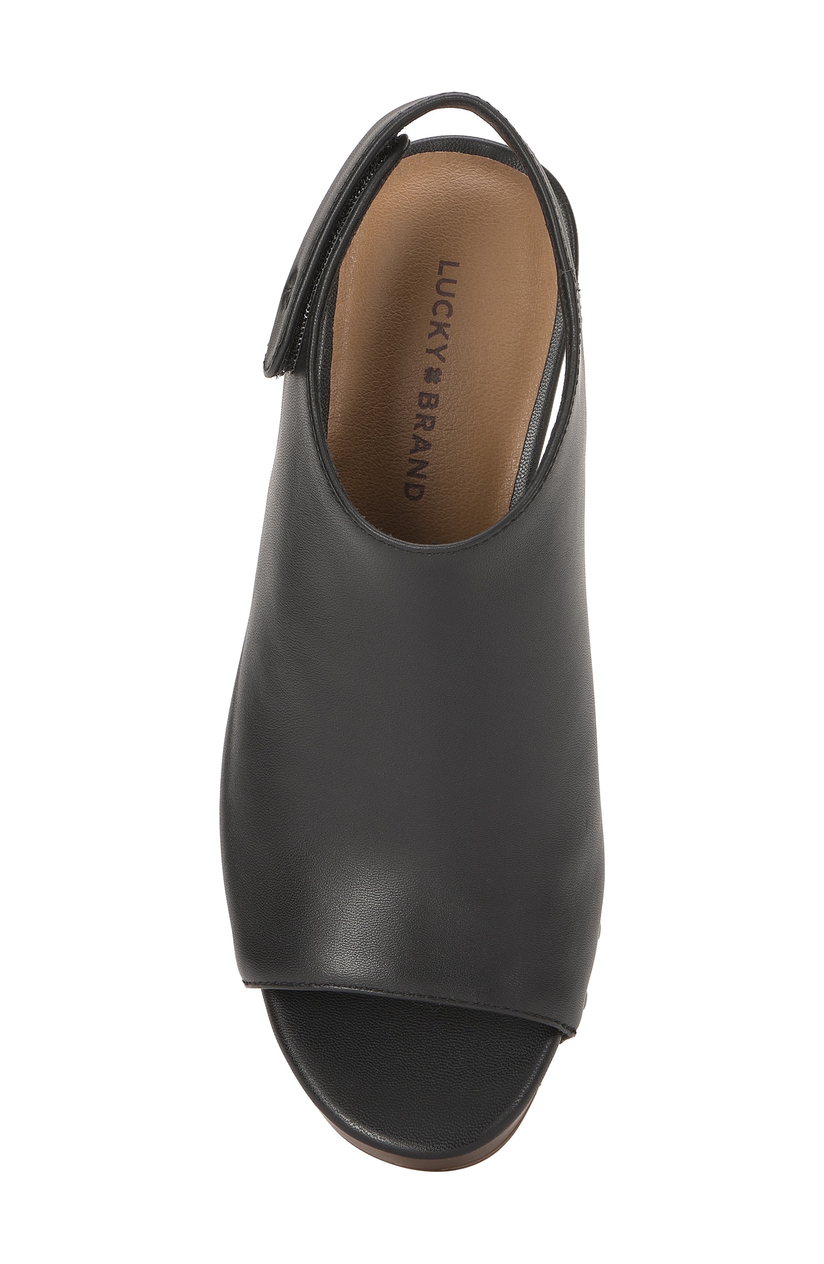 Harpen Leather Sandal, Alternate, color, BLACK