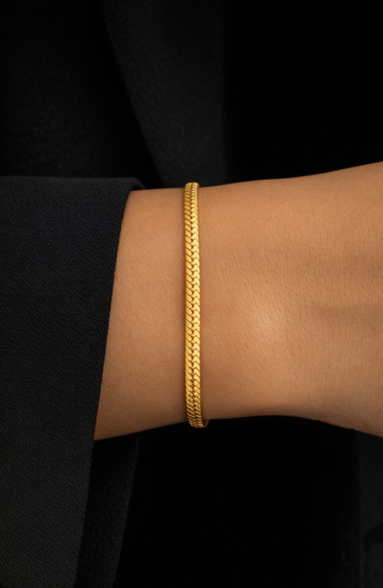 ARGENTO VIVO Serpentine Chain Slider Bracelet, Alternate, color, Gold