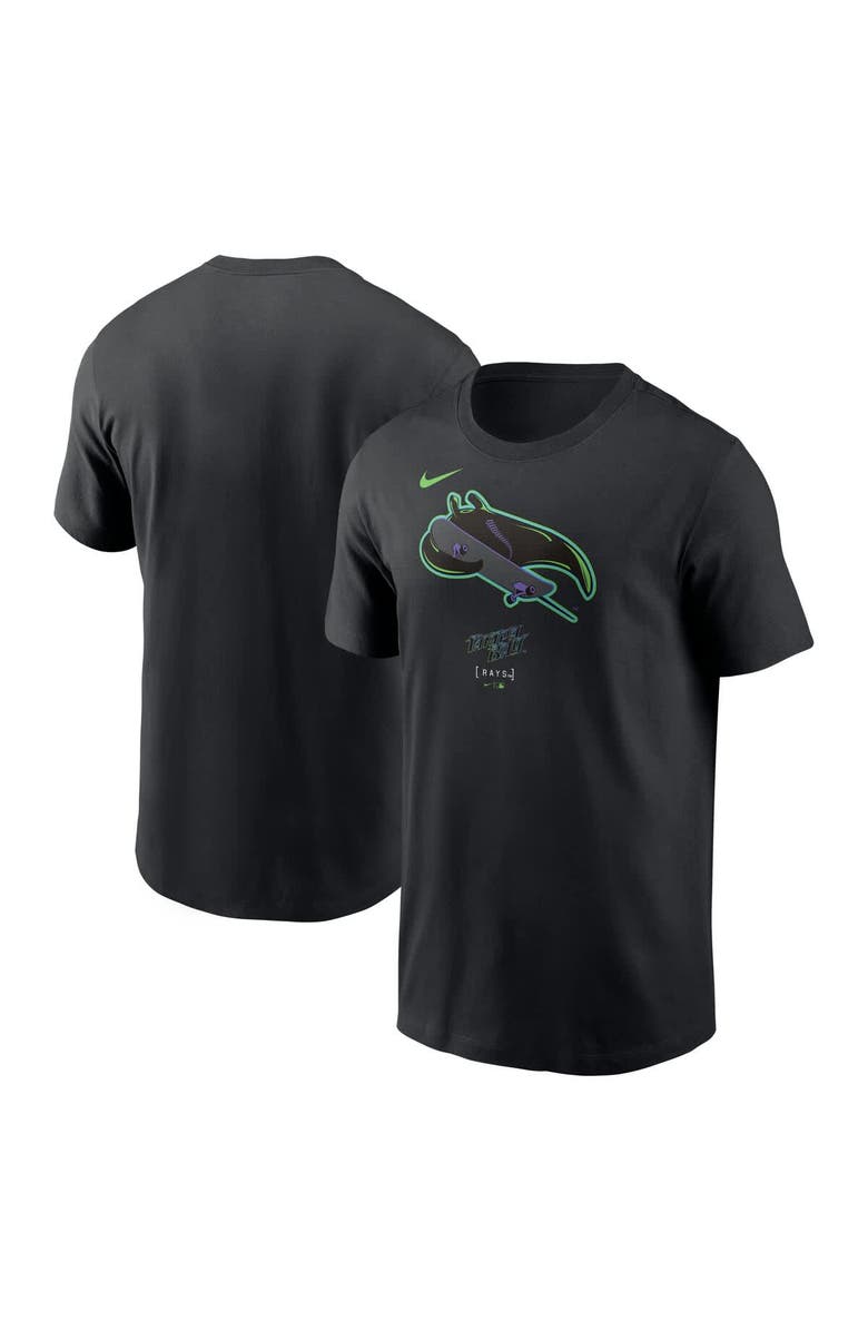 Nike Men's Nike Black Tampa Bay Rays City Connect Large Logo T-Shirt, Alternate, color,