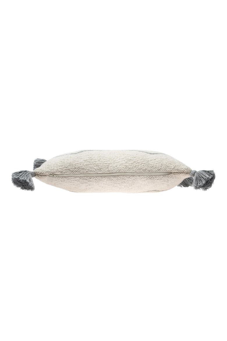Oasis Tassel Knit Accent Pillow, Alternate, color, GREY