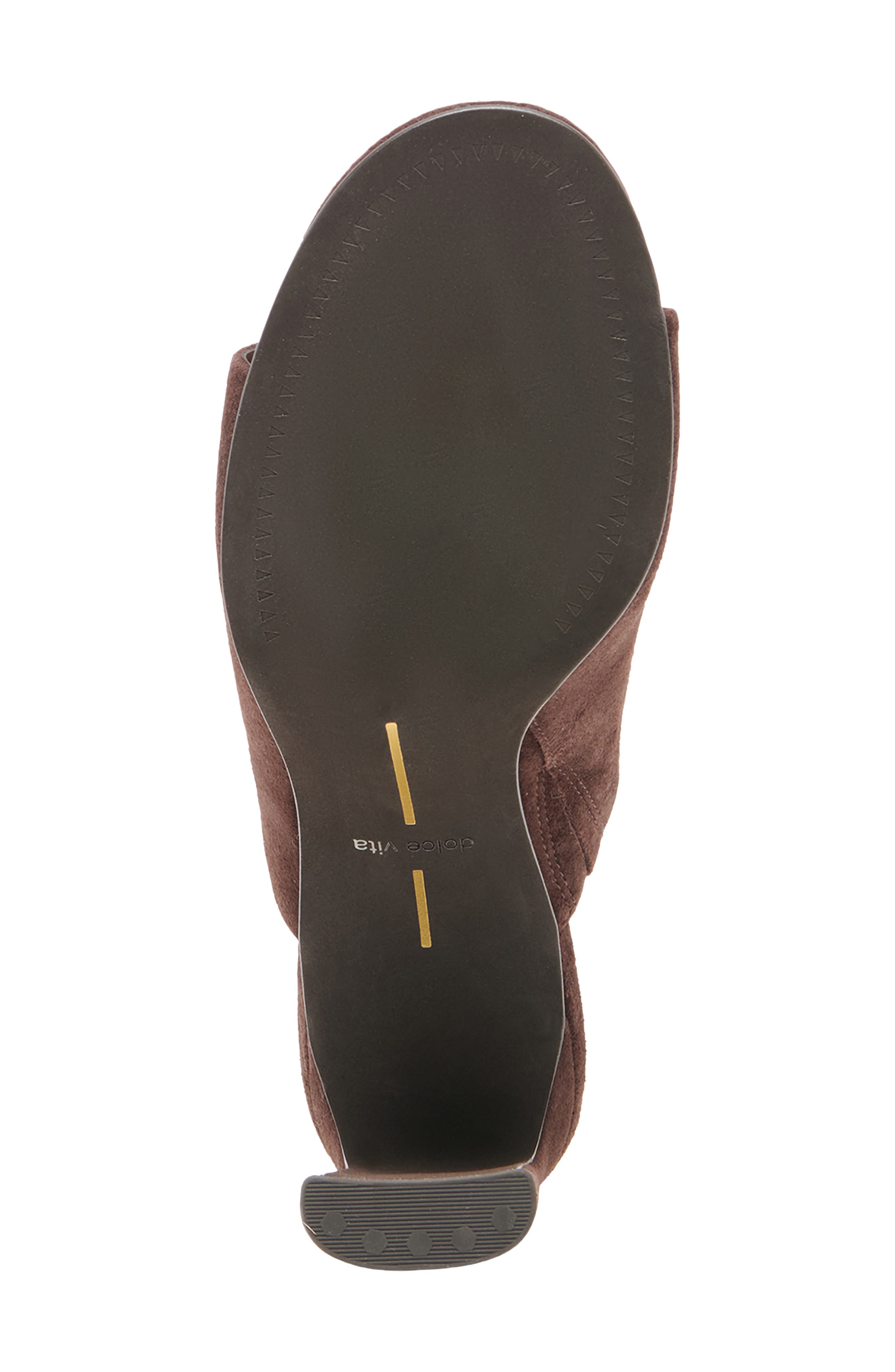 Shely Block Heel Sandal, Alternate, color, MAHOGANY SUEDE