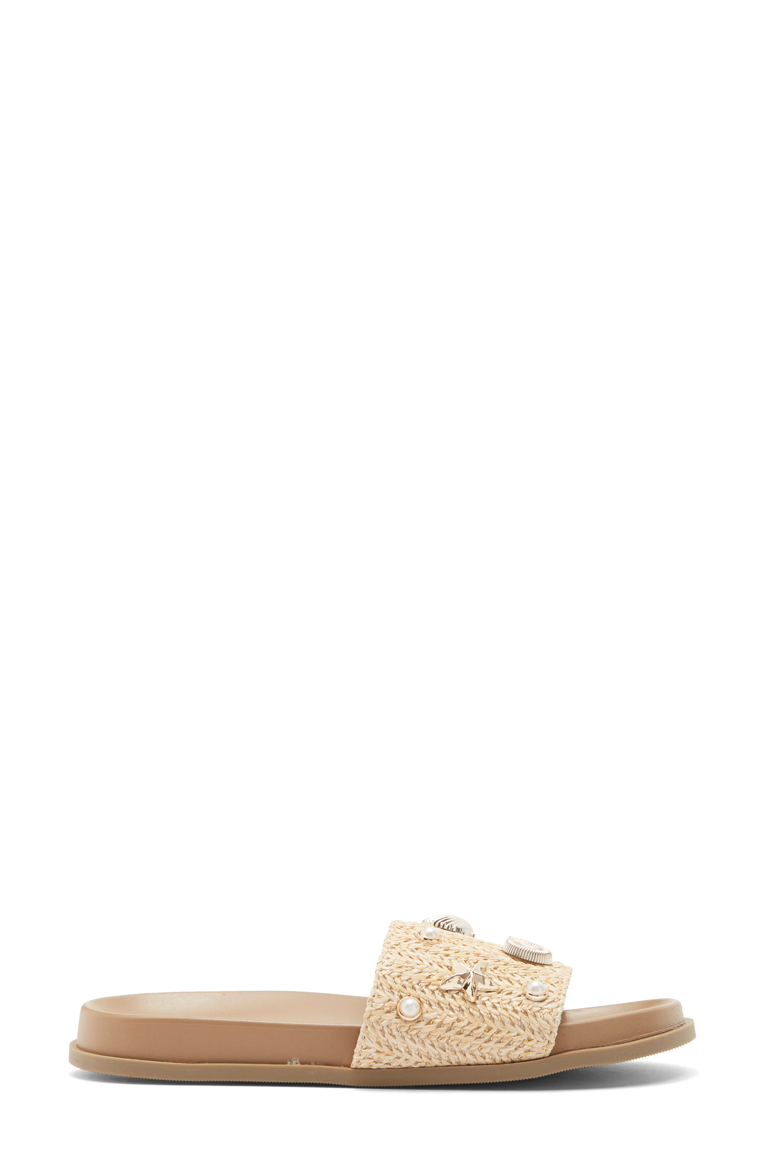 Melbana Slide Sandal, Alternate, color, NATURAL