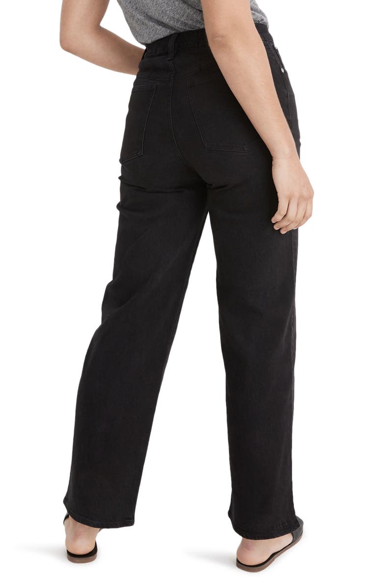 Madewell The Curvy Perfect High Waist Wide Leg Jeans, Alternate, color, 