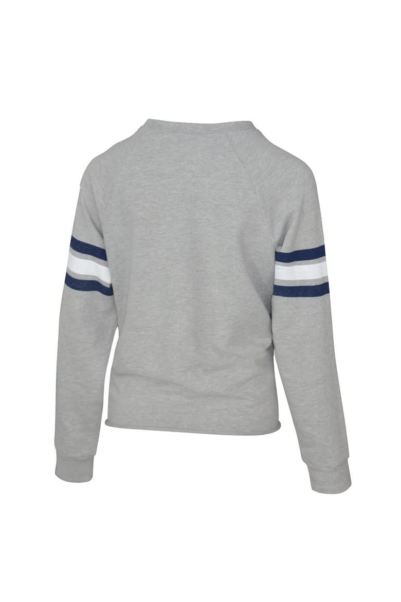 Women's Lauren James Gray Dallas Cowboys Raglan Terry Sweatshirt, Alternate, color, Gray