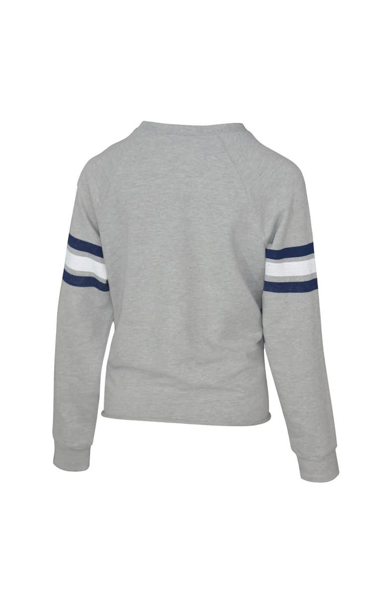 LAUREN JAMES Women's Lauren James Gray Dallas Cowboys Raglan Terry Sweatshirt, Alternate, color, Gray