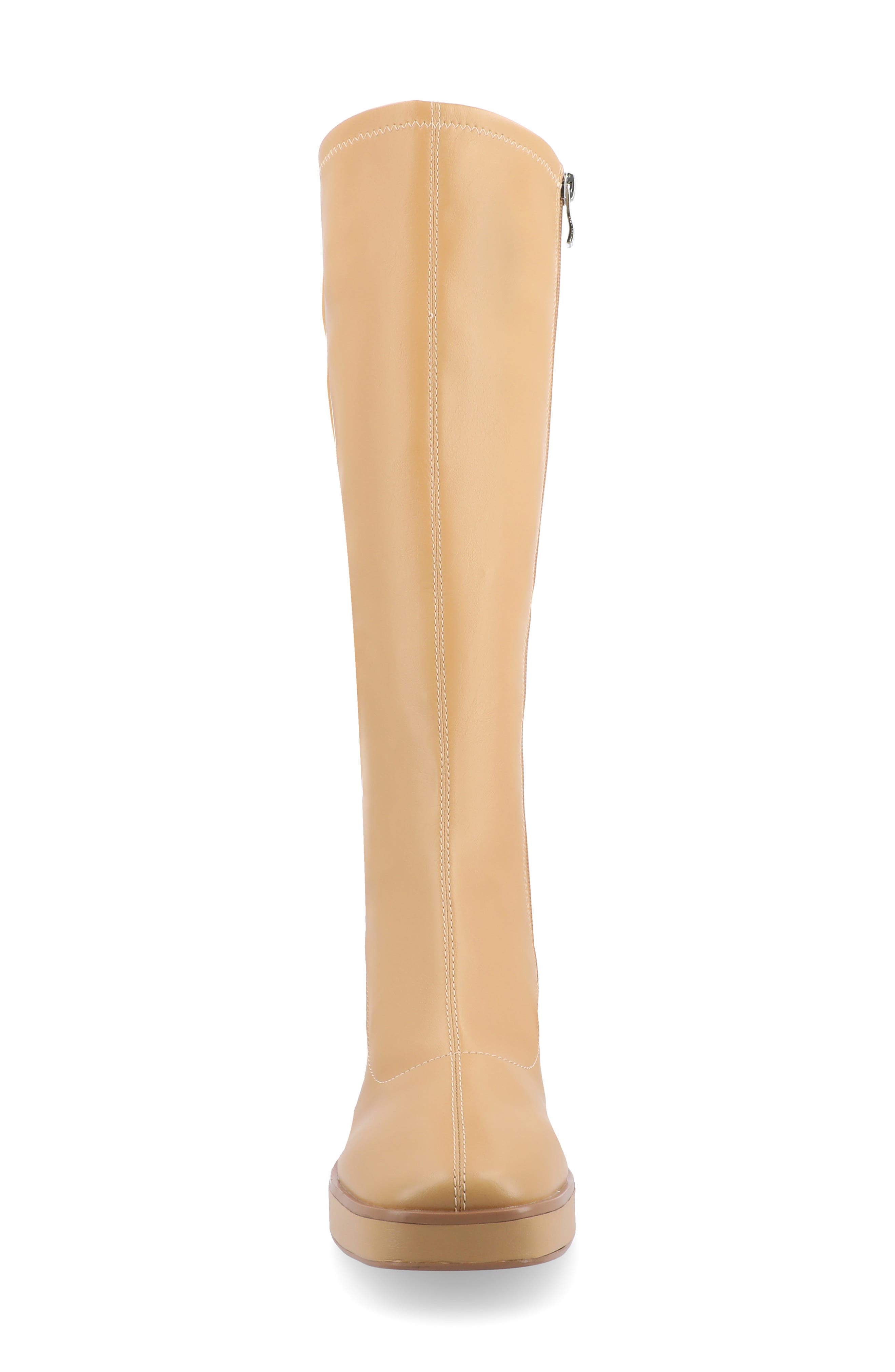 Journee Collection Alondra Knee High Platform Boot, Alternate, color, Tan