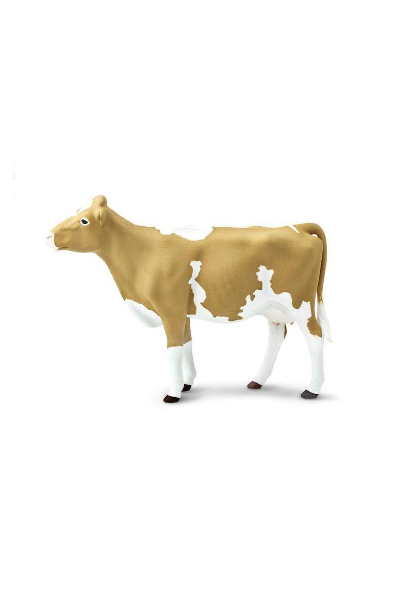 Guernsey Cow Kids Toy Figure, Main, color, None