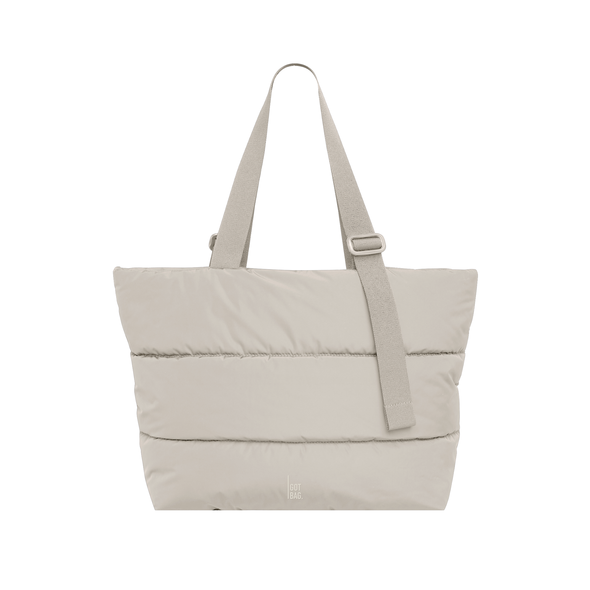 PUFFER TOTE BAG, Main, color, SCALLOP MONOCHROME