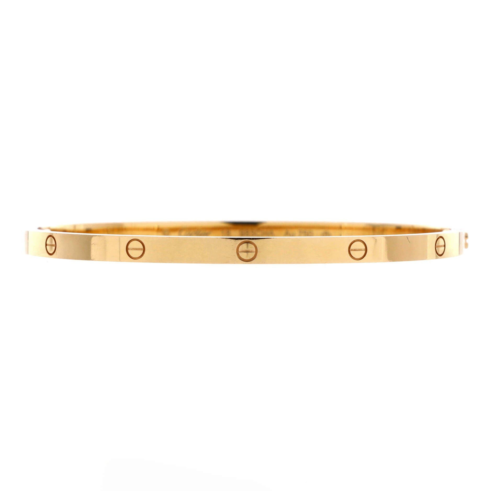 Love Bracelet 18K Yellow Gold Small, Main, color, Metallic Gold