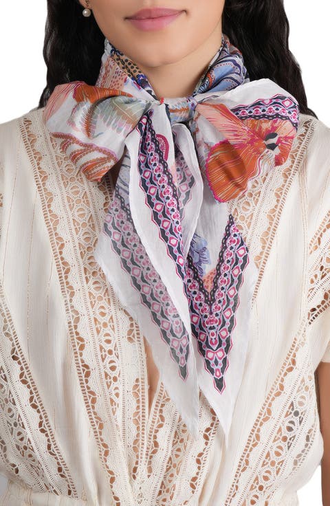 Geometric Cotton Scarf