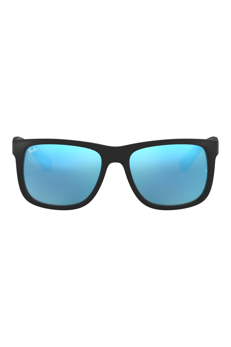 51mm Mirrored Pilot Sunglasses, Main, color, BLUE GREEN MIRROR