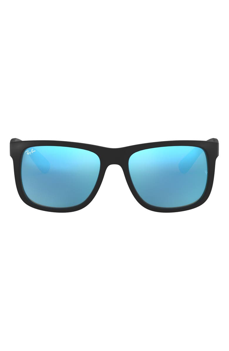 Ray-Ban 51mm Mirrored Pilot Sunglasses, Main, color, Blue Green Mirror