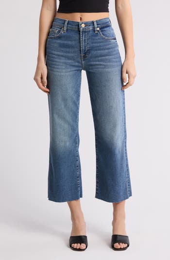 7 For All Mankind Alexa Cut Hem Cropped Jeans | Nordstromrack