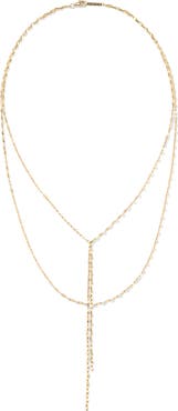 LANA Blake 14K Gold Lariat Necklace