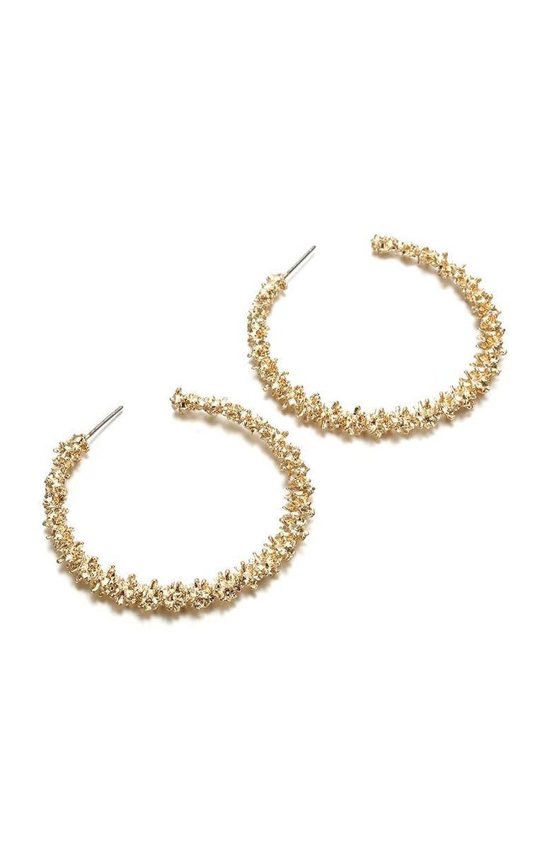 DLORIA Nugget Hoop Earrings, Alternate, color, 