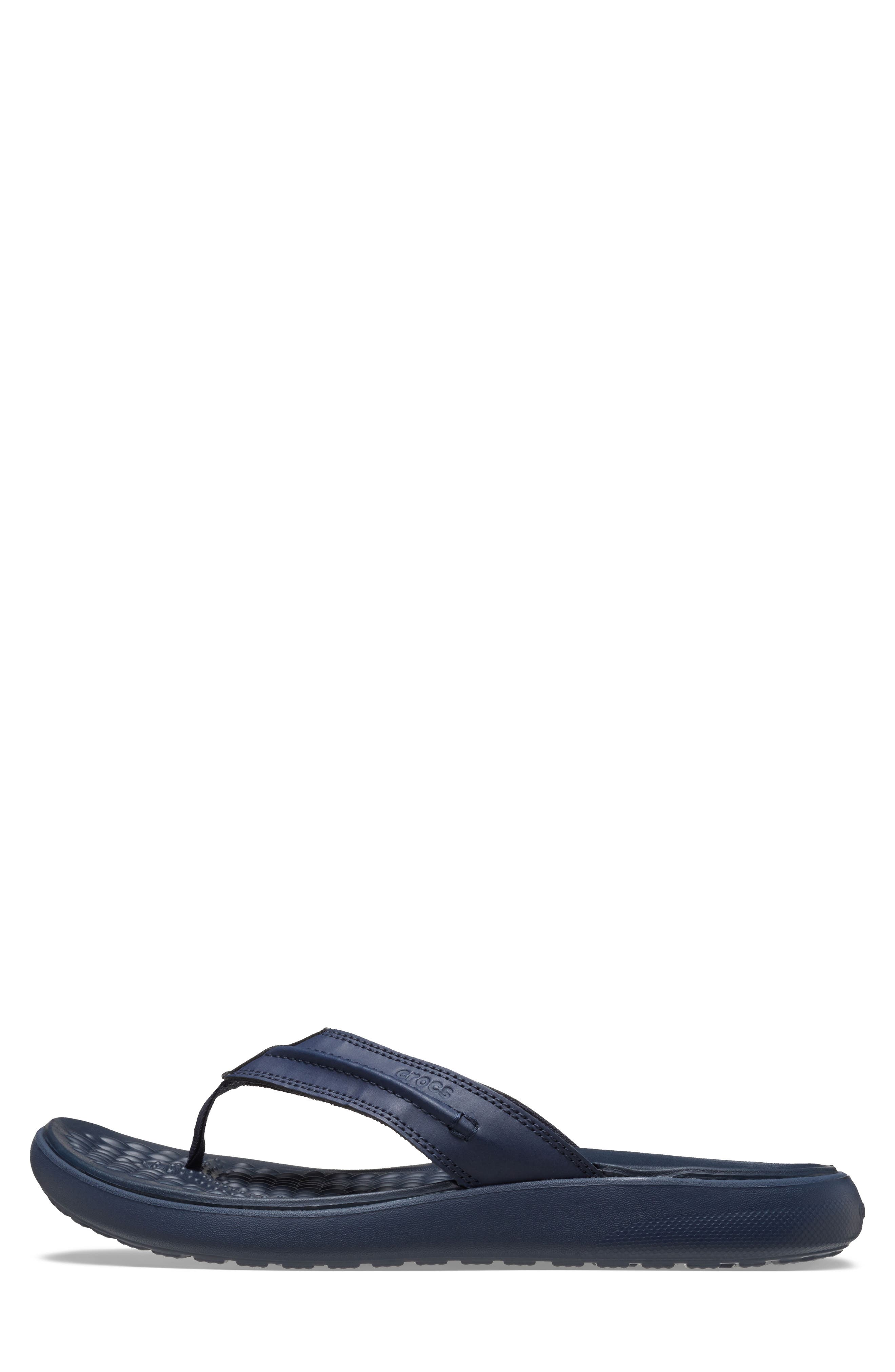 CROCS Yukon Vista II Flip Flop, Alternate, color, Navy