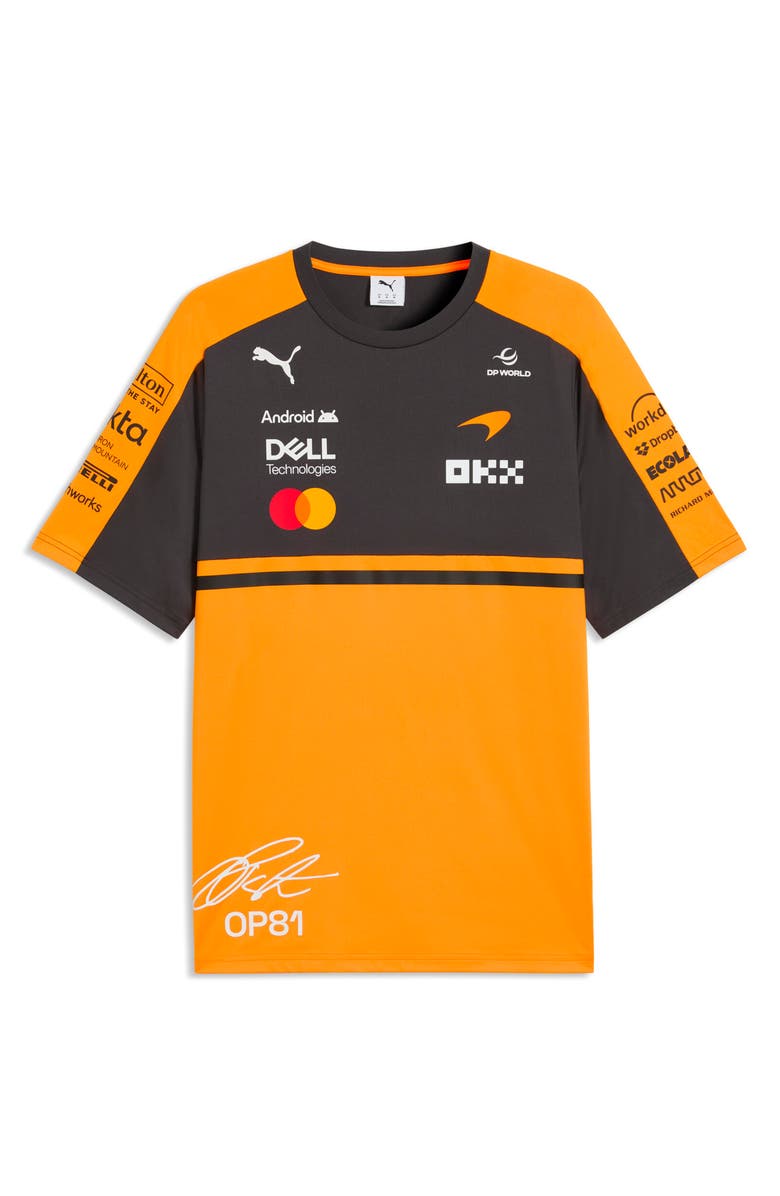PUMA McLaren Replica Piastri Racing T-Shirt, Alternate, color, Papaya
