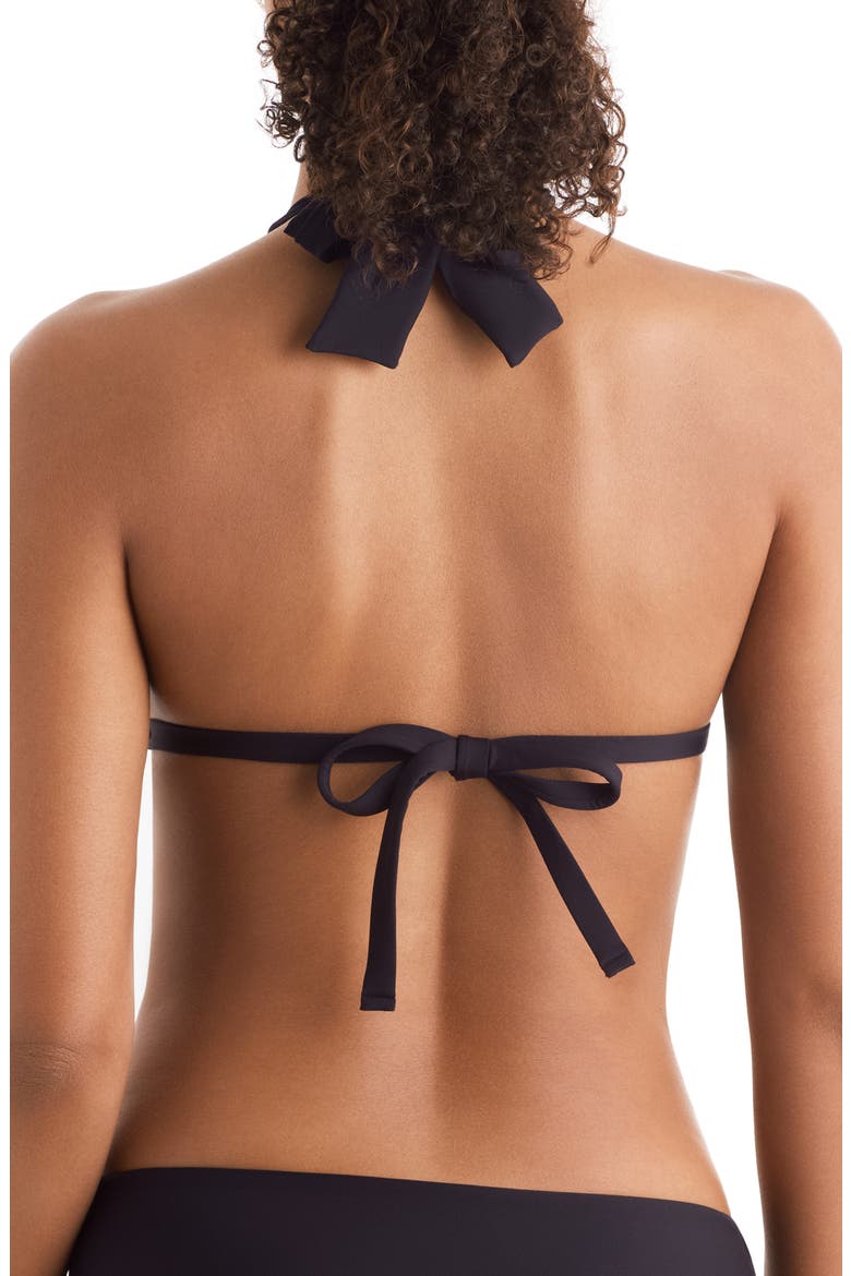 Willow Halter Swim Top, Alternate, color, BLACK