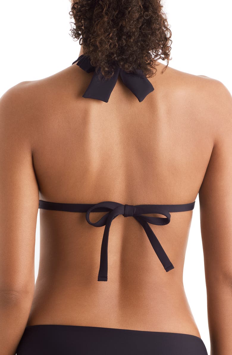 Mimi Flamingo Willow Halter Swim Top, Alternate, color, Black