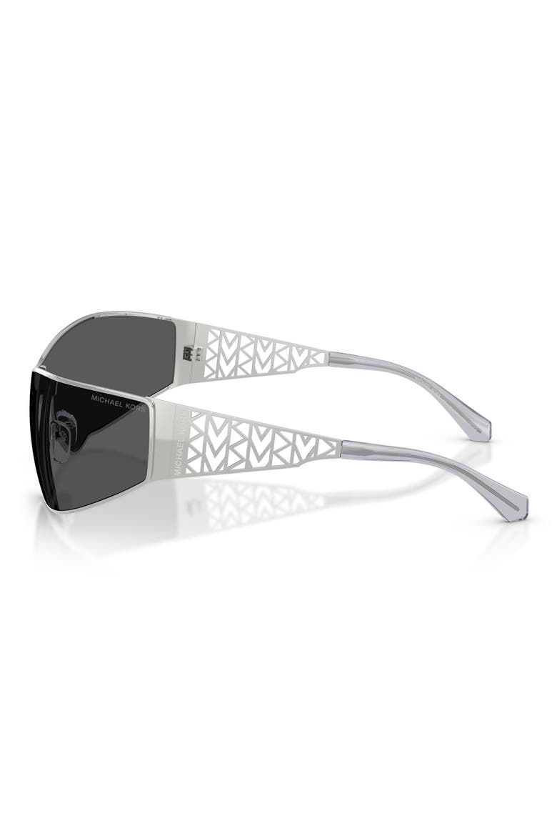 Melbourne 143mm Shield Sunglasses, Alternate, color, SILVER / GREY