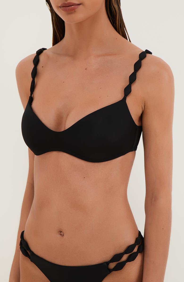 ViX Paula Hermanny Alexa Vivian Bikini Top, Alternate, color, Black