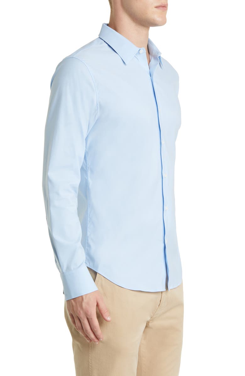 Bonobos Slim Fit Tech Button-Up Shirt, Alternate, color, Solid - Blue