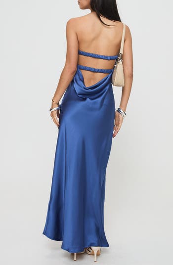 Faviola Strapless Satin Gown