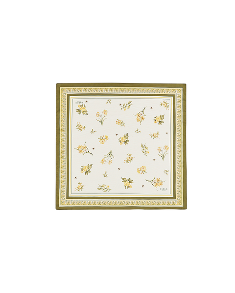 Nouveau Floral Square Scarf
