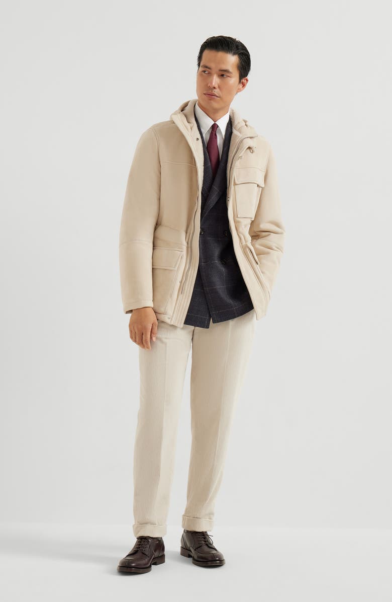 Brunello Cucinelli Prince of Wales deconstructed blazer, Alternate, color, Anthracite