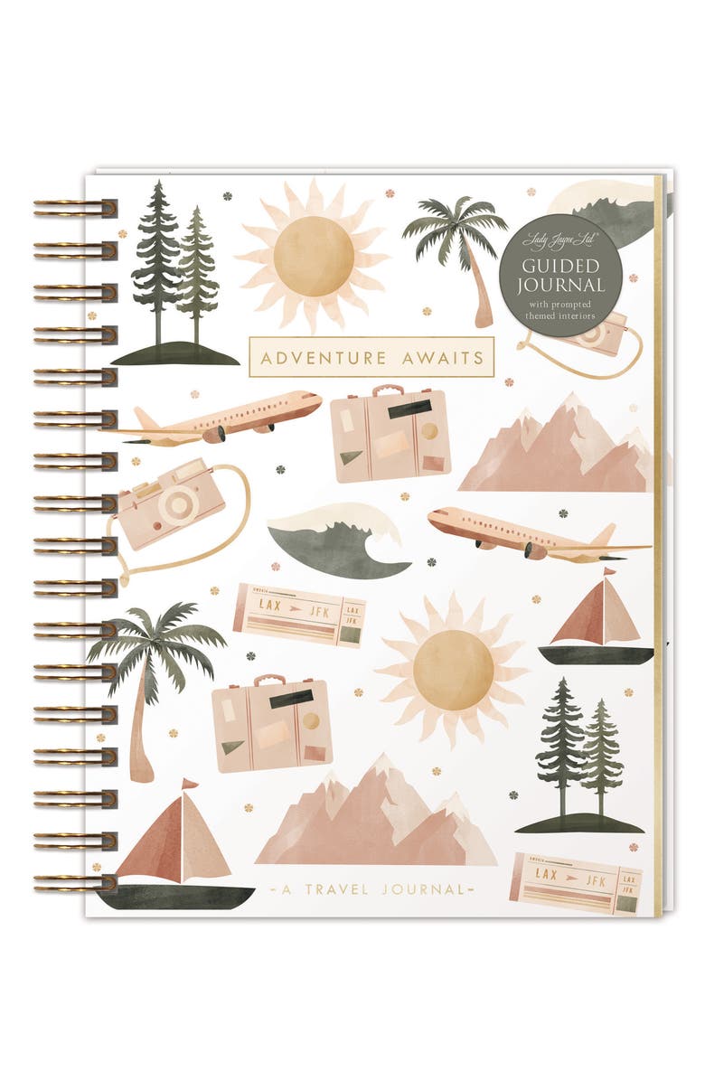 LADY JAYNE Adventure Travel Journal, Main, color, White
