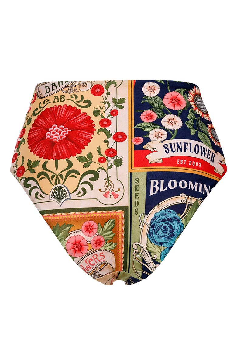 Agua Bendita Lily Harvest High Waist Bikini Bottoms, Alternate, color, 