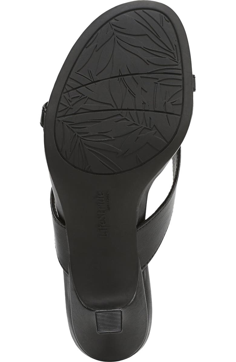 LifeStride Navine Kitten Heel Flip Flop, Alternate, color, Black