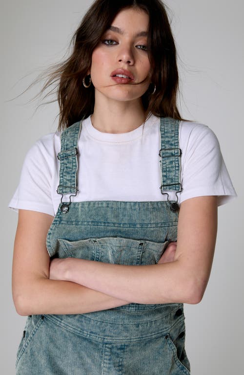 Nasty Gal Corduroy Overalls In Washed Blue