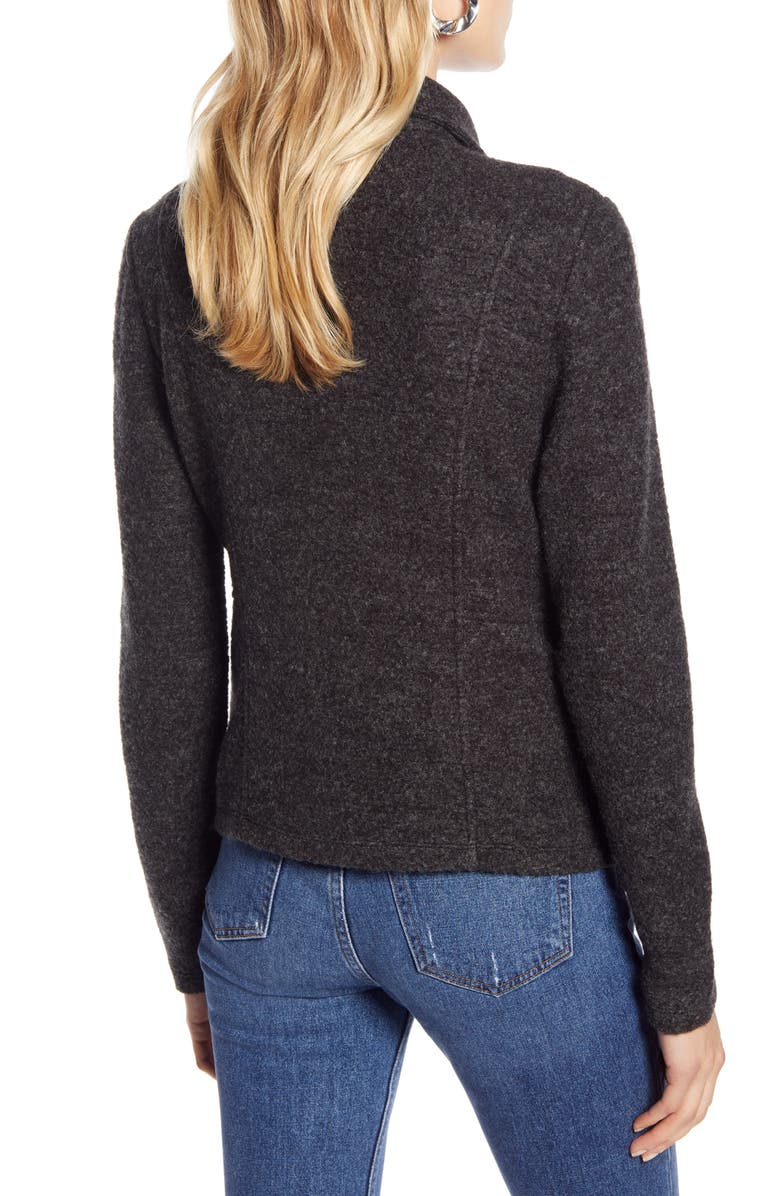 Halogen<sup>®</sup> Knit Moto Jacket, Alternate, color,