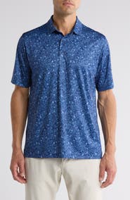 Greg Norman Marble Shark Performance Knit Polo