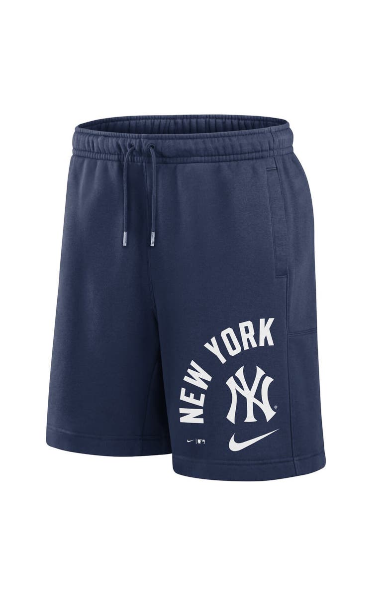 Nike Men's Nike Navy New York Yankees Arched Kicker Shorts, Alternate, color, Navy