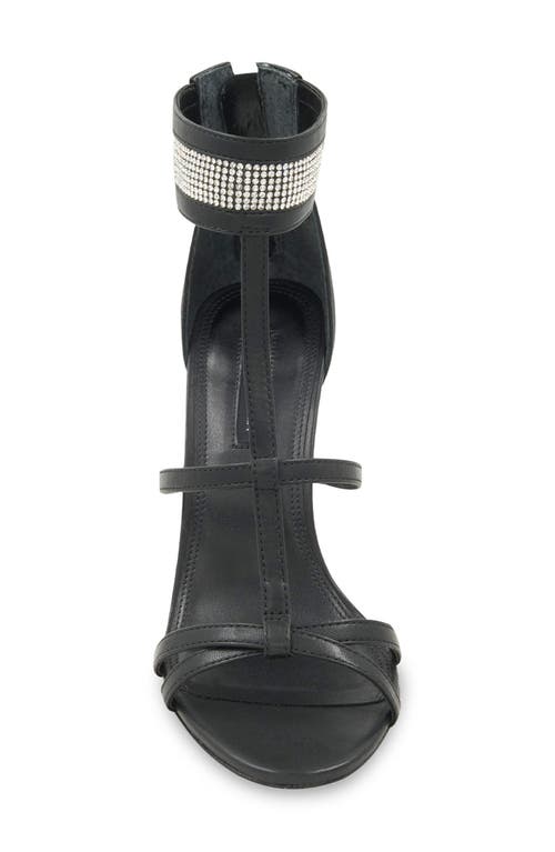 Bcbg Max Azria Singa Ankle Strap Sandal In Black