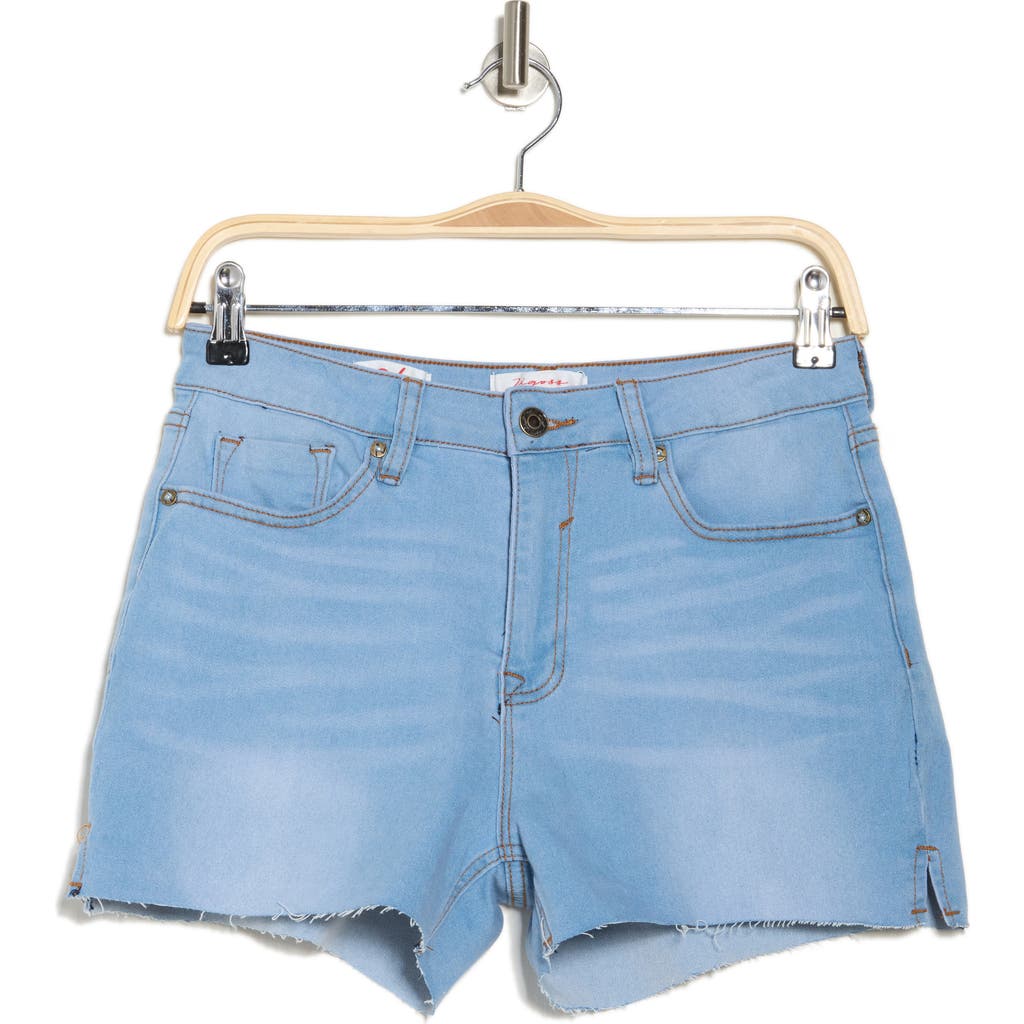 Shop Vigoss High Waist Cutoff Shorts In Light Wash
