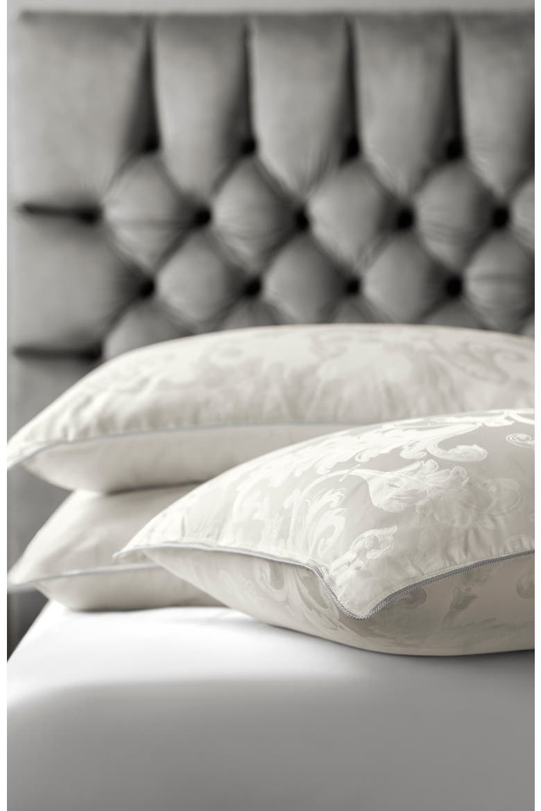 Infinity Mulberry silk pillow, Alternate, color, White