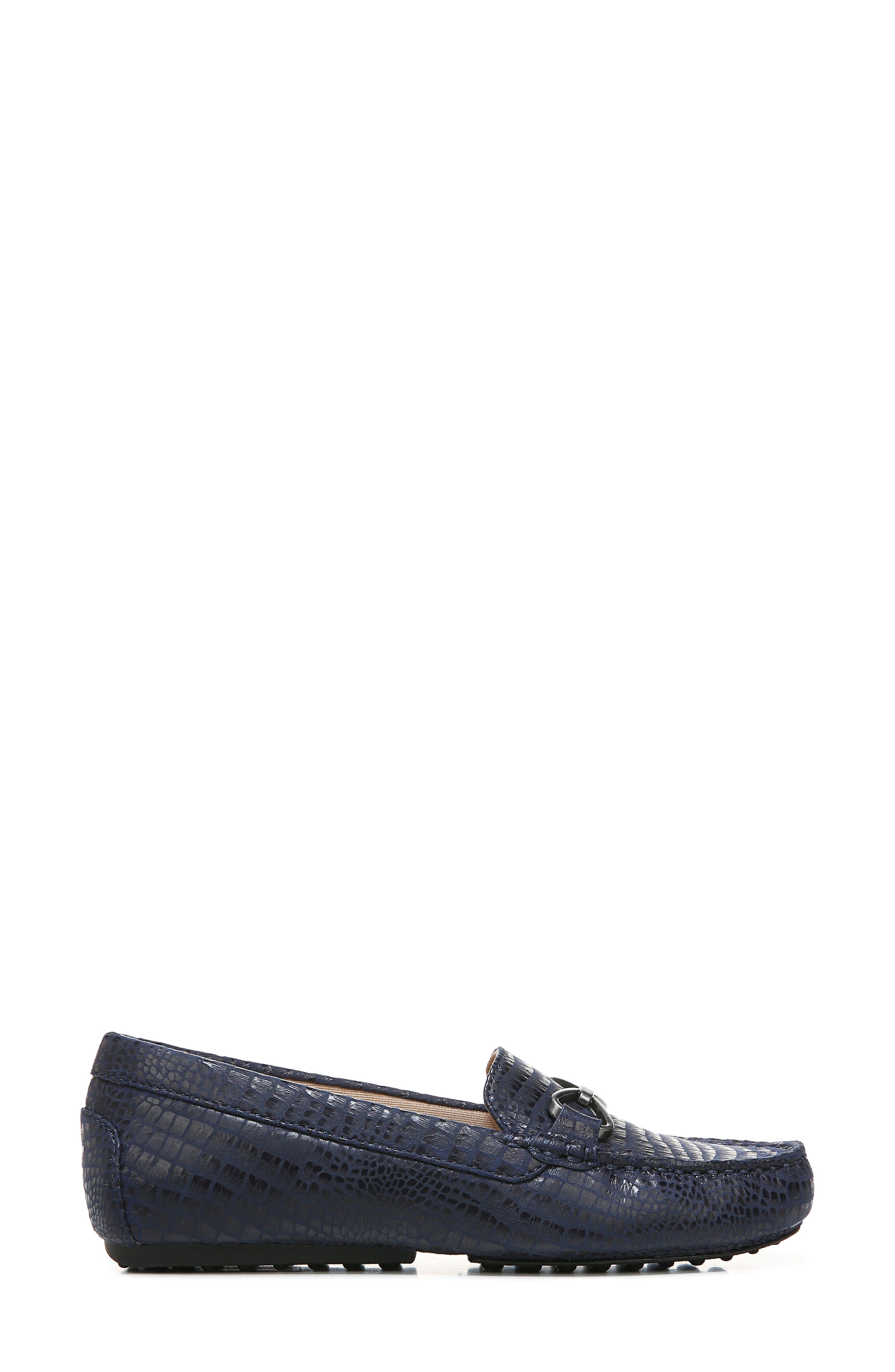 Turnpike Croc Embossed Loafer, Alternate, color, LUX NAVY