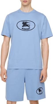 Burberry Knight Stamp Cotton Shorts