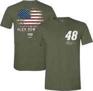 HENDRICK MOTORSPORTS TEAM COLLECTION Men's Hendrick Motorsports Team Collection Green Alex Bowman Flag T-Shirt